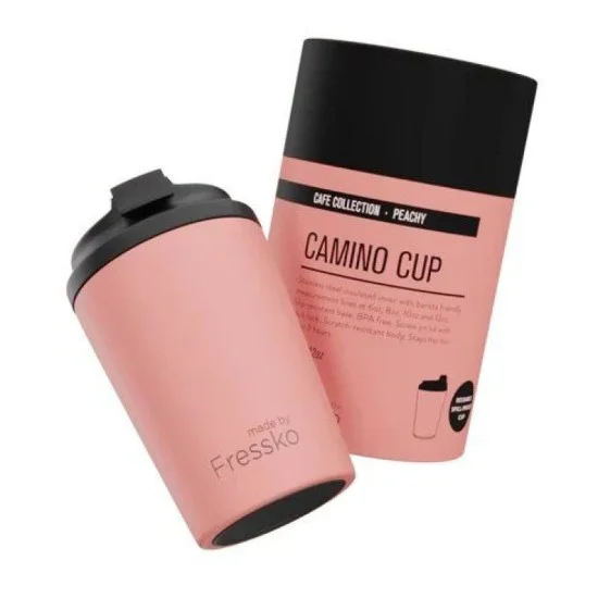 Fressko Camino 340ml / 12oz Cup - Stainless Steel - Peachy